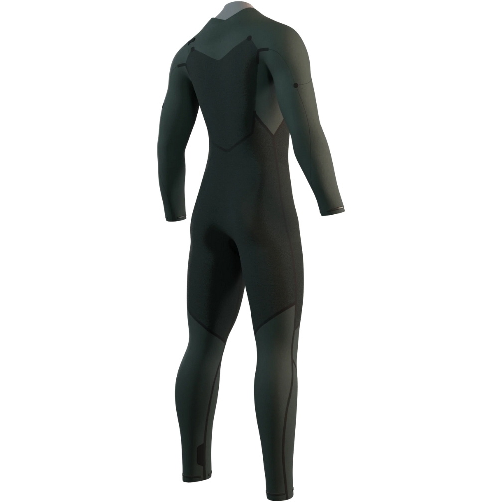 2026 Mystic Mens Motion 4/3mm Chest Zip Wetsuit 35000.250007 - Black